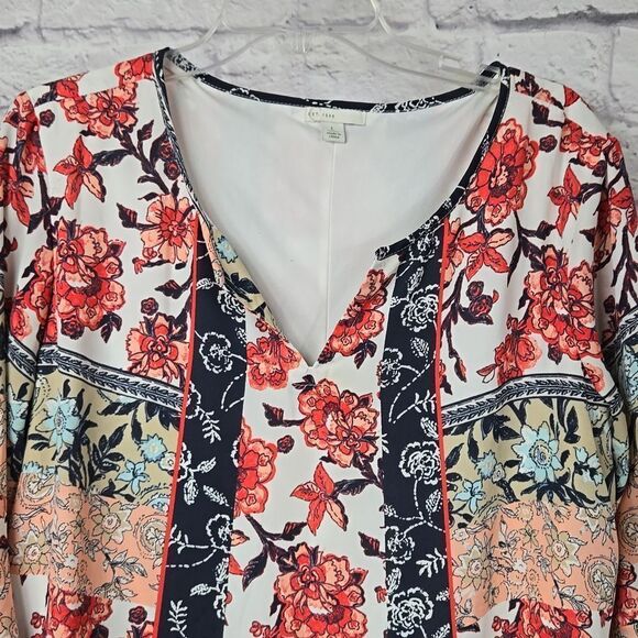 Cato Work Dress Ruffled Bell Sleeve Shift Feminine Bohemian Wedding Guest Formal - Picture 3 of 16